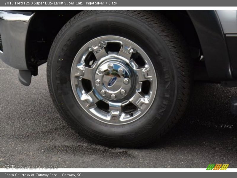 Ingot Silver / Black 2015 Ford F250 Super Duty Lariat Super Cab