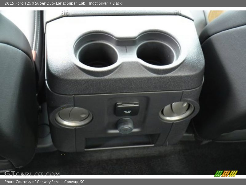 Ingot Silver / Black 2015 Ford F250 Super Duty Lariat Super Cab