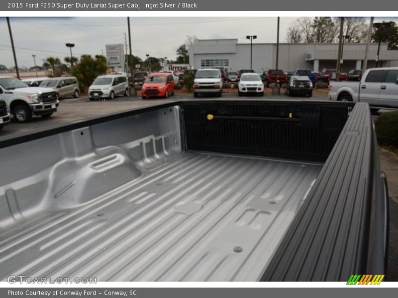 Ingot Silver / Black 2015 Ford F250 Super Duty Lariat Super Cab
