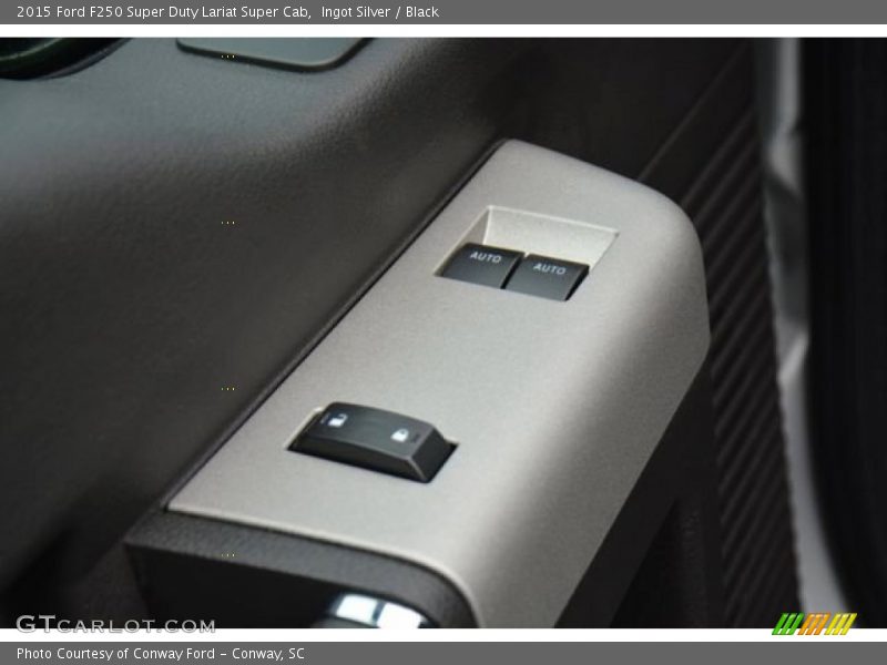 Ingot Silver / Black 2015 Ford F250 Super Duty Lariat Super Cab