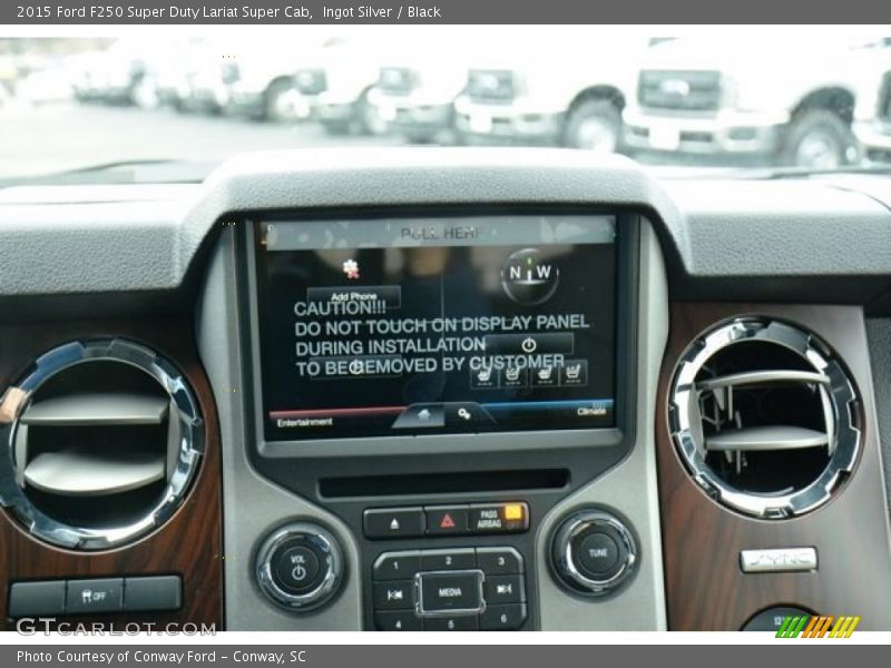 Ingot Silver / Black 2015 Ford F250 Super Duty Lariat Super Cab