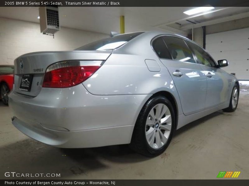 Titanium Silver Metallic / Black 2005 BMW 5 Series 545i Sedan