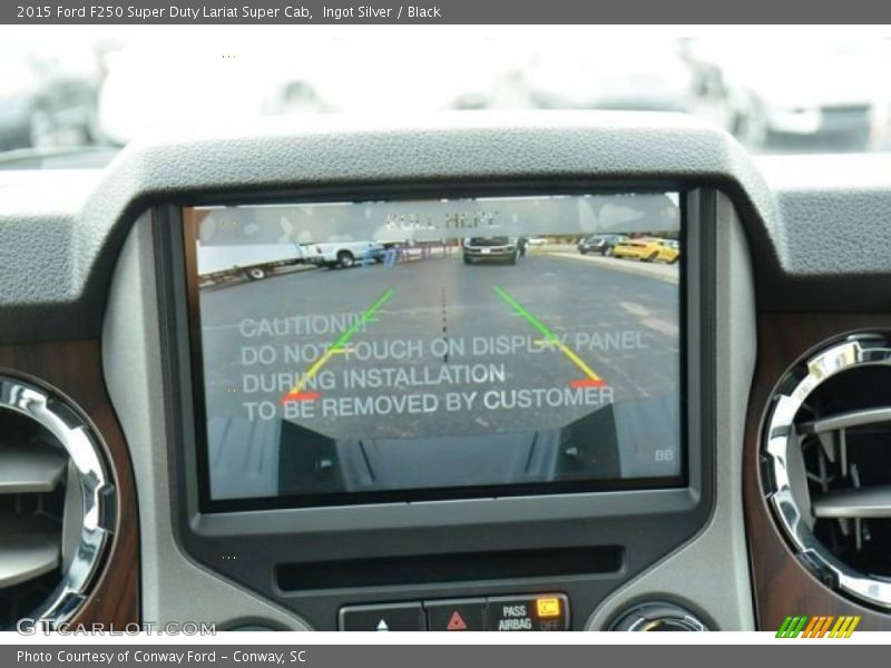 Ingot Silver / Black 2015 Ford F250 Super Duty Lariat Super Cab