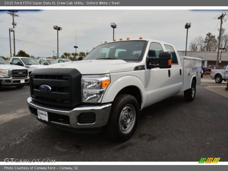Oxford White / Steel 2015 Ford F350 Super Duty XL Crew Cab Utility