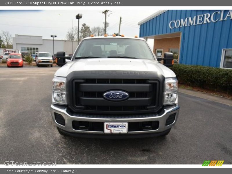 Oxford White / Steel 2015 Ford F350 Super Duty XL Crew Cab Utility