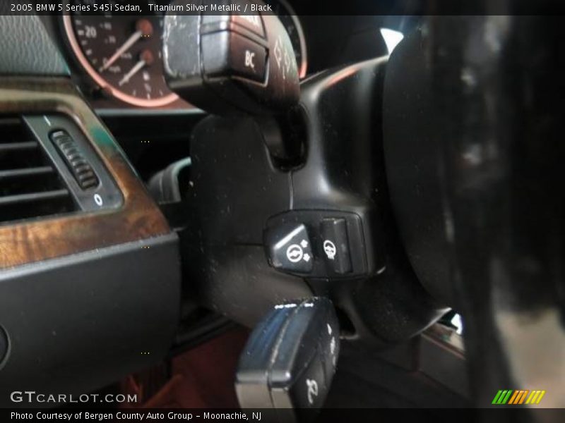 Titanium Silver Metallic / Black 2005 BMW 5 Series 545i Sedan