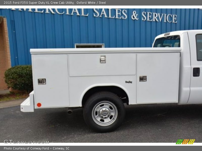 Oxford White / Steel 2015 Ford F350 Super Duty XL Crew Cab Utility