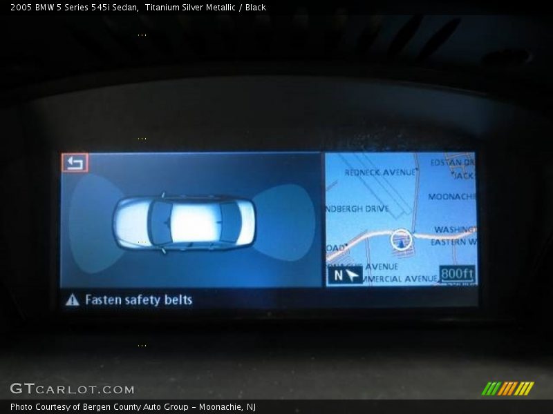 Titanium Silver Metallic / Black 2005 BMW 5 Series 545i Sedan