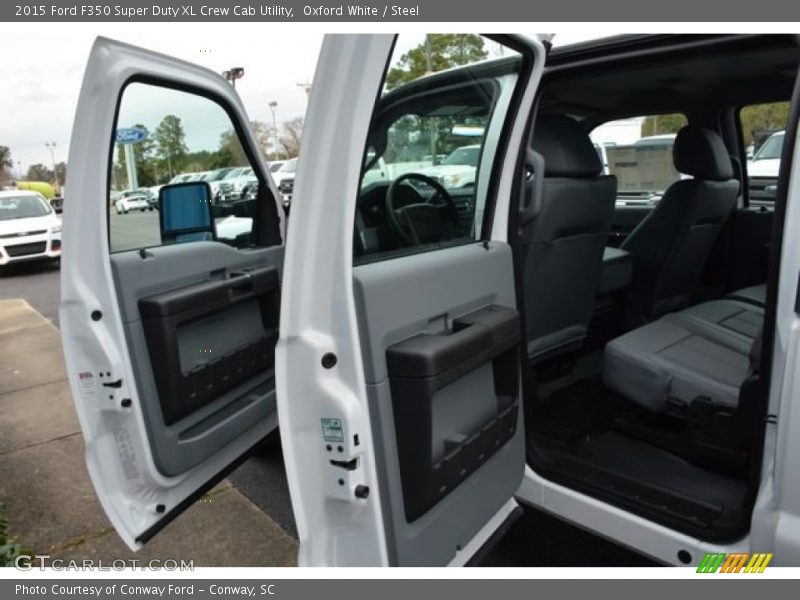 Oxford White / Steel 2015 Ford F350 Super Duty XL Crew Cab Utility
