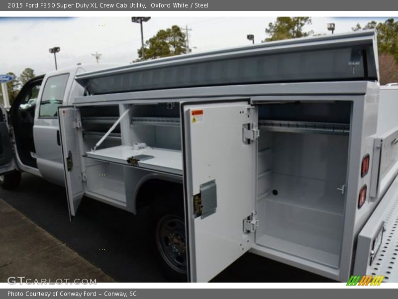 Oxford White / Steel 2015 Ford F350 Super Duty XL Crew Cab Utility