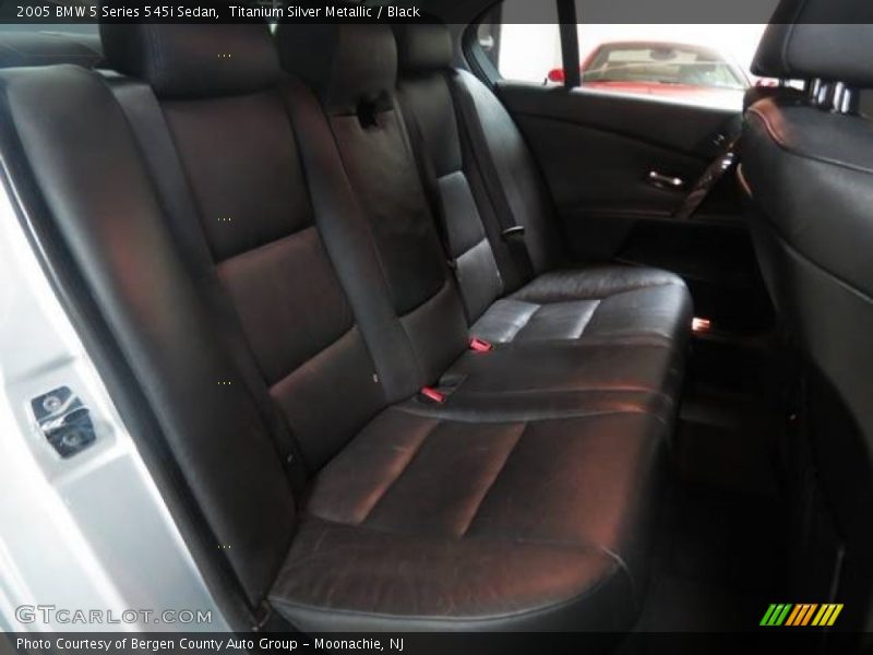 Titanium Silver Metallic / Black 2005 BMW 5 Series 545i Sedan