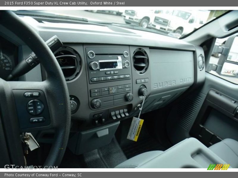 Oxford White / Steel 2015 Ford F350 Super Duty XL Crew Cab Utility