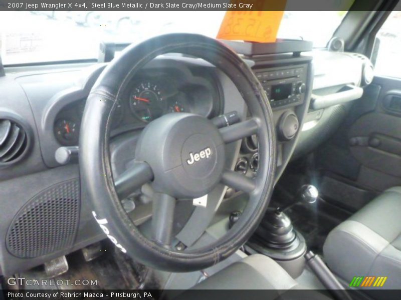 Steel Blue Metallic / Dark Slate Gray/Medium Slate Gray 2007 Jeep Wrangler X 4x4