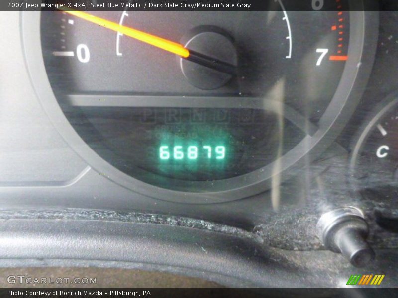 Steel Blue Metallic / Dark Slate Gray/Medium Slate Gray 2007 Jeep Wrangler X 4x4