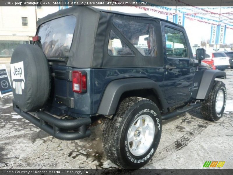 Steel Blue Metallic / Dark Slate Gray/Medium Slate Gray 2007 Jeep Wrangler X 4x4