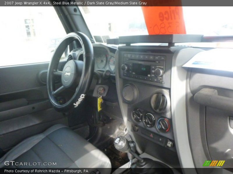 Steel Blue Metallic / Dark Slate Gray/Medium Slate Gray 2007 Jeep Wrangler X 4x4