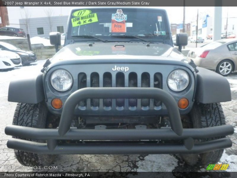 Steel Blue Metallic / Dark Slate Gray/Medium Slate Gray 2007 Jeep Wrangler X 4x4