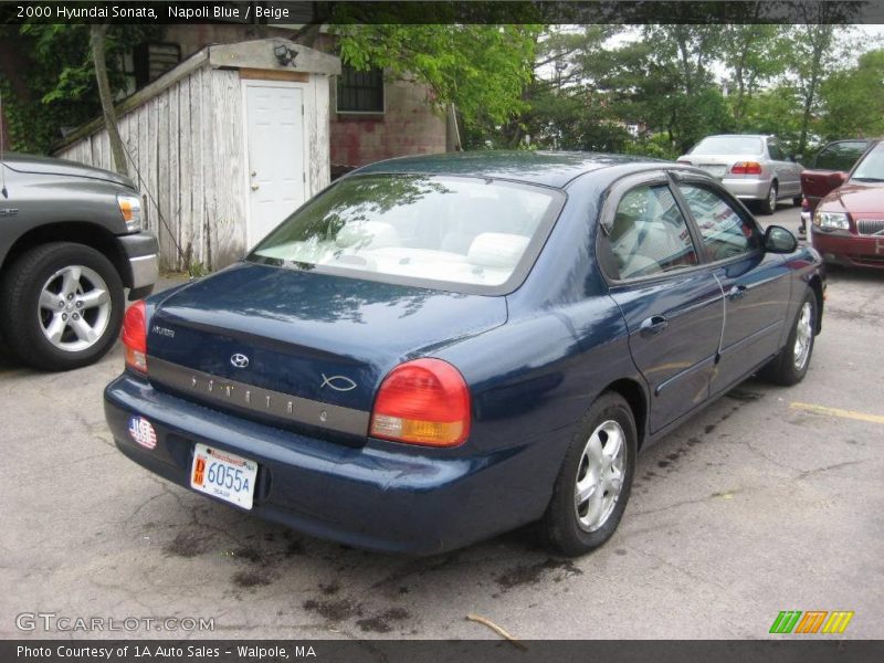Napoli Blue / Beige 2000 Hyundai Sonata
