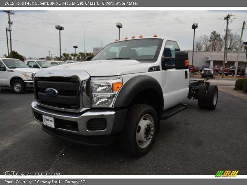 Oxford White / Steel 2015 Ford F450 Super Duty XL Regular Cab Chassis