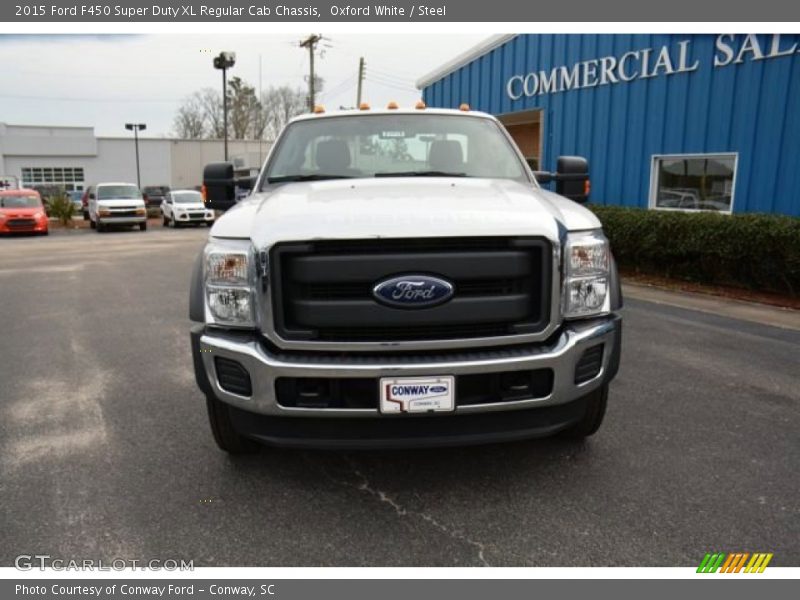 Oxford White / Steel 2015 Ford F450 Super Duty XL Regular Cab Chassis