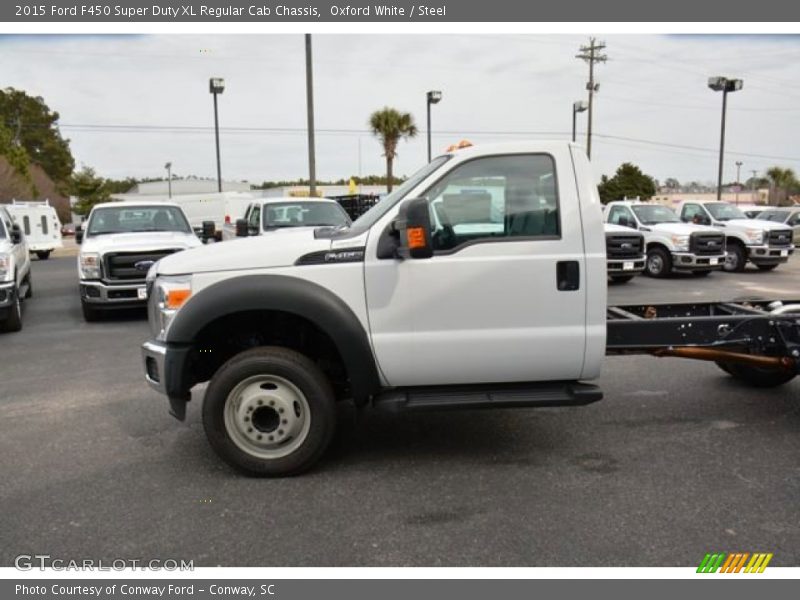 Oxford White / Steel 2015 Ford F450 Super Duty XL Regular Cab Chassis