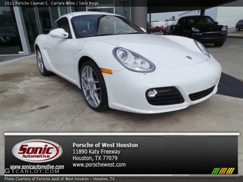 Carrara White / Sand Beige 2011 Porsche Cayman S