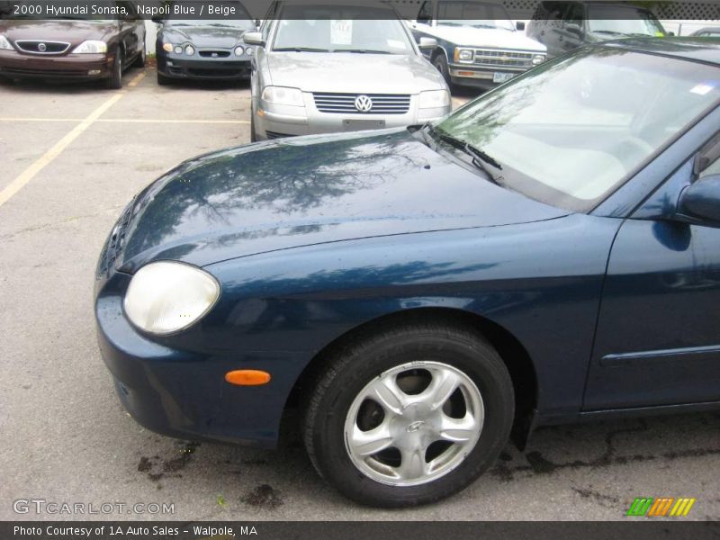 Napoli Blue / Beige 2000 Hyundai Sonata