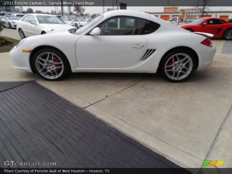 Carrara White / Sand Beige 2011 Porsche Cayman S