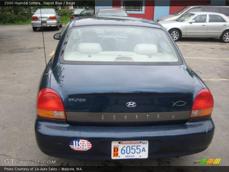 Napoli Blue / Beige 2000 Hyundai Sonata