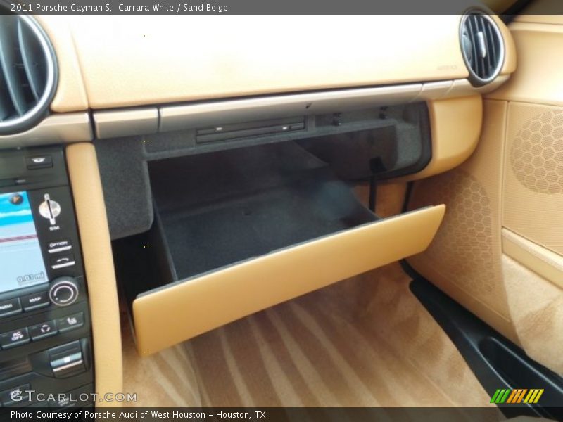 Carrara White / Sand Beige 2011 Porsche Cayman S