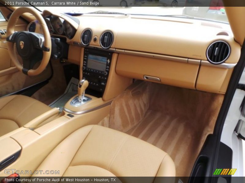 Carrara White / Sand Beige 2011 Porsche Cayman S