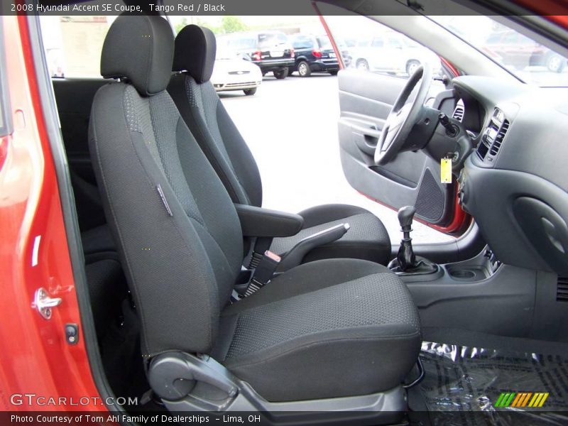 Tango Red / Black 2008 Hyundai Accent SE Coupe