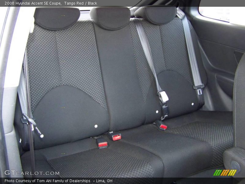 Tango Red / Black 2008 Hyundai Accent SE Coupe