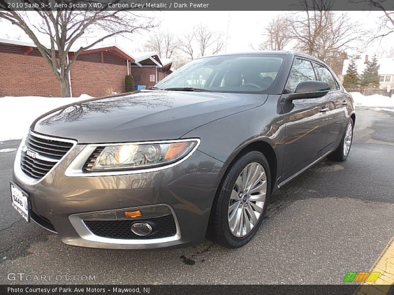 Carbon Grey Metallic / Dark Pewter 2010 Saab 9-5 Aero Sedan XWD