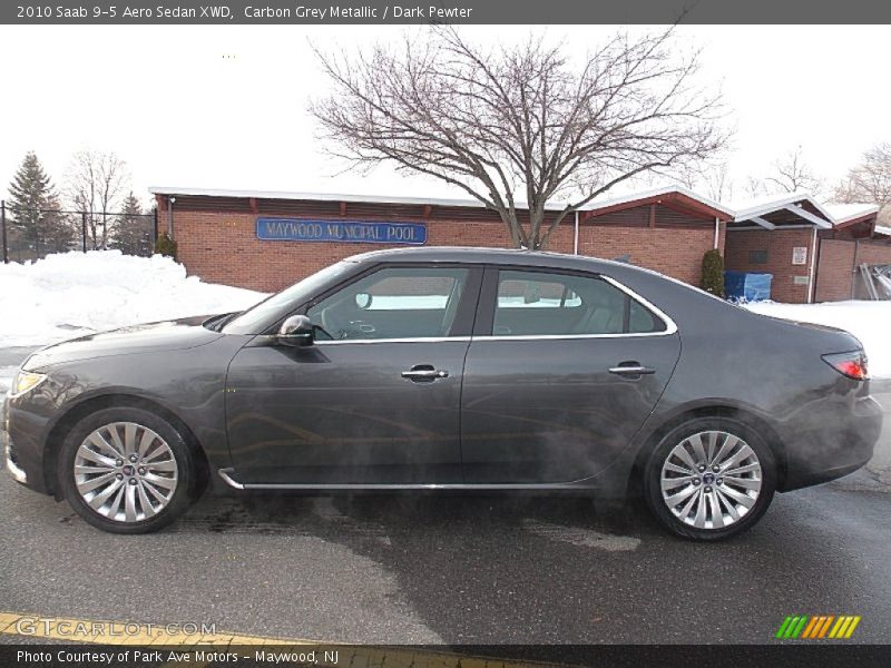 Carbon Grey Metallic / Dark Pewter 2010 Saab 9-5 Aero Sedan XWD