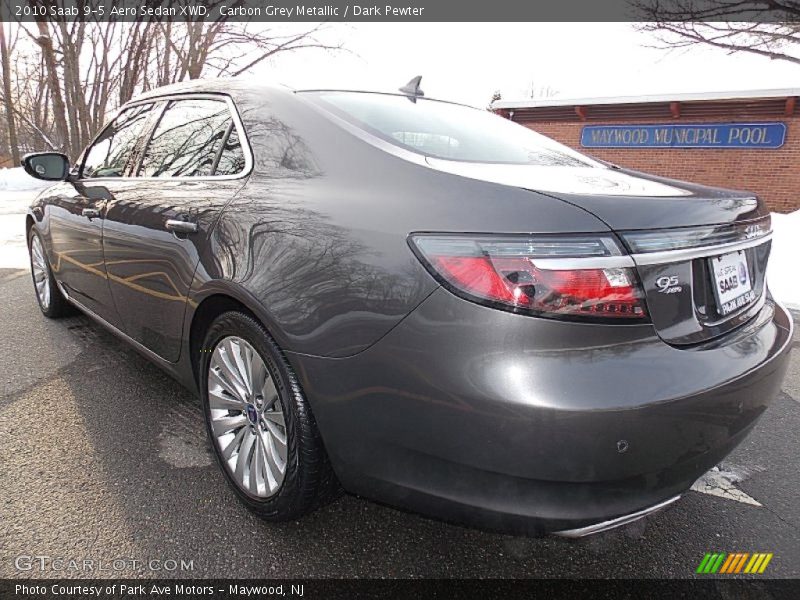 Carbon Grey Metallic / Dark Pewter 2010 Saab 9-5 Aero Sedan XWD