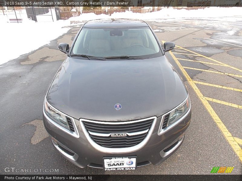 Carbon Grey Metallic / Dark Pewter 2010 Saab 9-5 Aero Sedan XWD