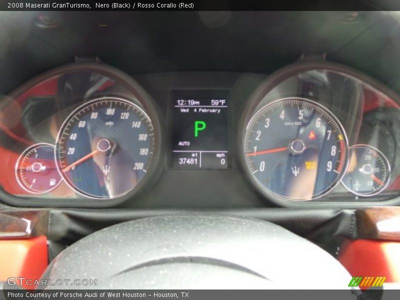 Nero (Black) / Rosso Corallo (Red) 2008 Maserati GranTurismo