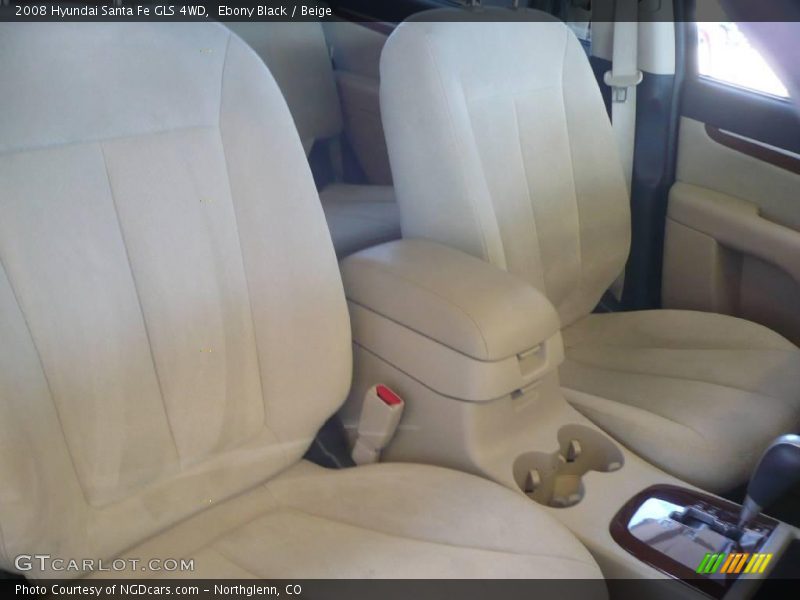 Ebony Black / Beige 2008 Hyundai Santa Fe GLS 4WD