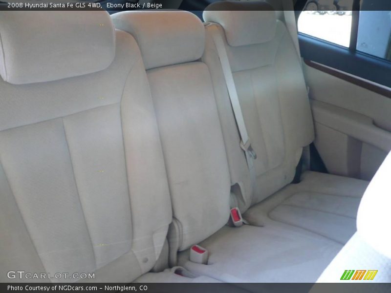 Ebony Black / Beige 2008 Hyundai Santa Fe GLS 4WD