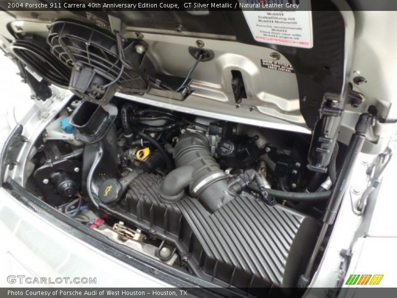 GT Silver Metallic / Natural Leather Grey 2004 Porsche 911 Carrera 40th Anniversary Edition Coupe
