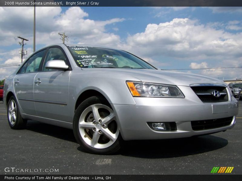 Bright Silver / Gray 2008 Hyundai Sonata Limited V6