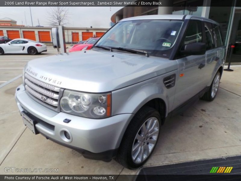 Zambezi Silver Metallic / Ebony Black 2006 Land Rover Range Rover Sport Supercharged