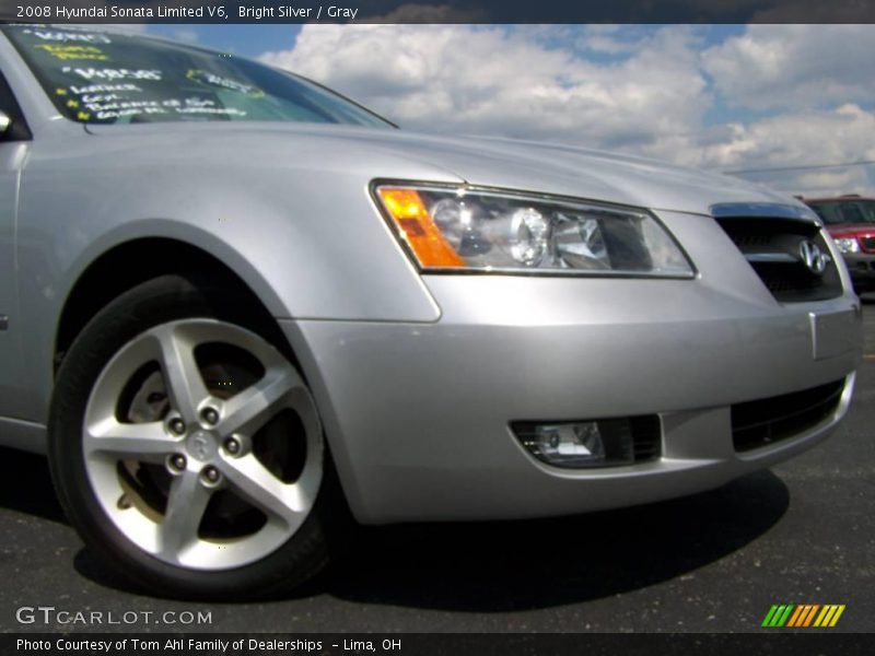 Bright Silver / Gray 2008 Hyundai Sonata Limited V6