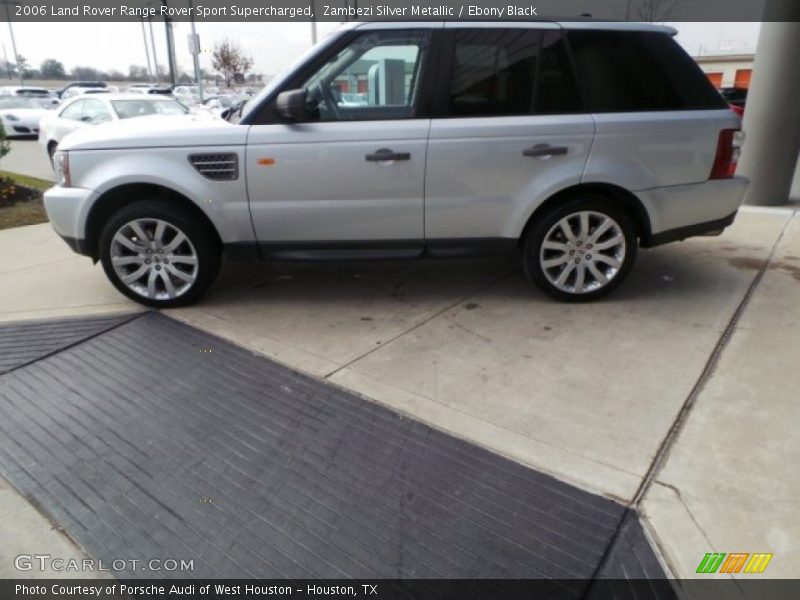Zambezi Silver Metallic / Ebony Black 2006 Land Rover Range Rover Sport Supercharged