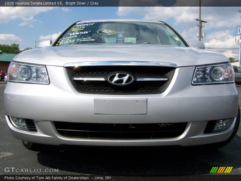 Bright Silver / Gray 2008 Hyundai Sonata Limited V6