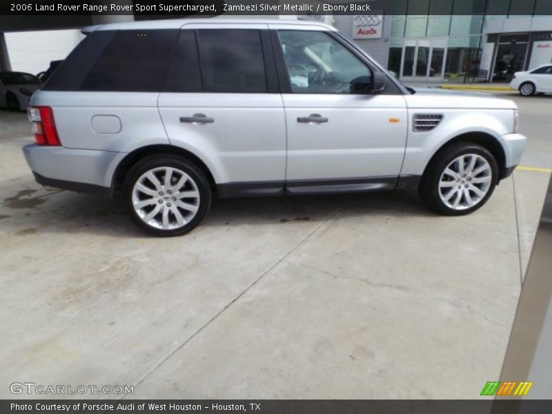 Zambezi Silver Metallic / Ebony Black 2006 Land Rover Range Rover Sport Supercharged