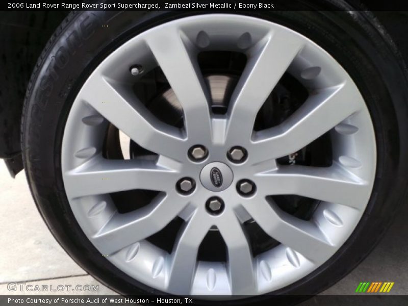 Zambezi Silver Metallic / Ebony Black 2006 Land Rover Range Rover Sport Supercharged