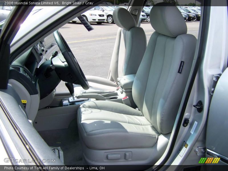 Bright Silver / Gray 2008 Hyundai Sonata Limited V6