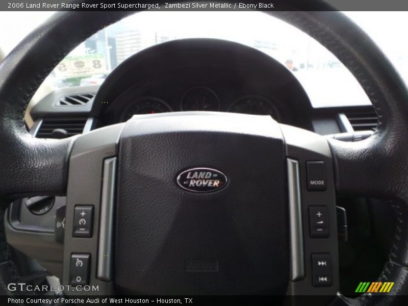 Zambezi Silver Metallic / Ebony Black 2006 Land Rover Range Rover Sport Supercharged